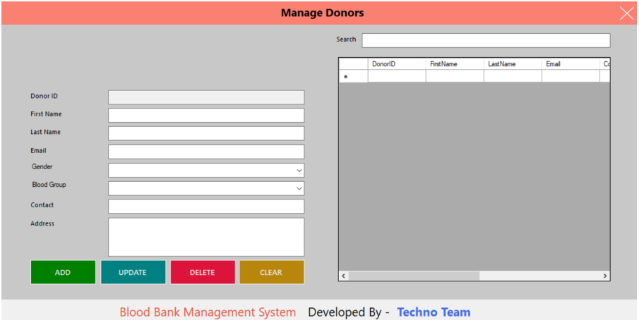 Donor Management